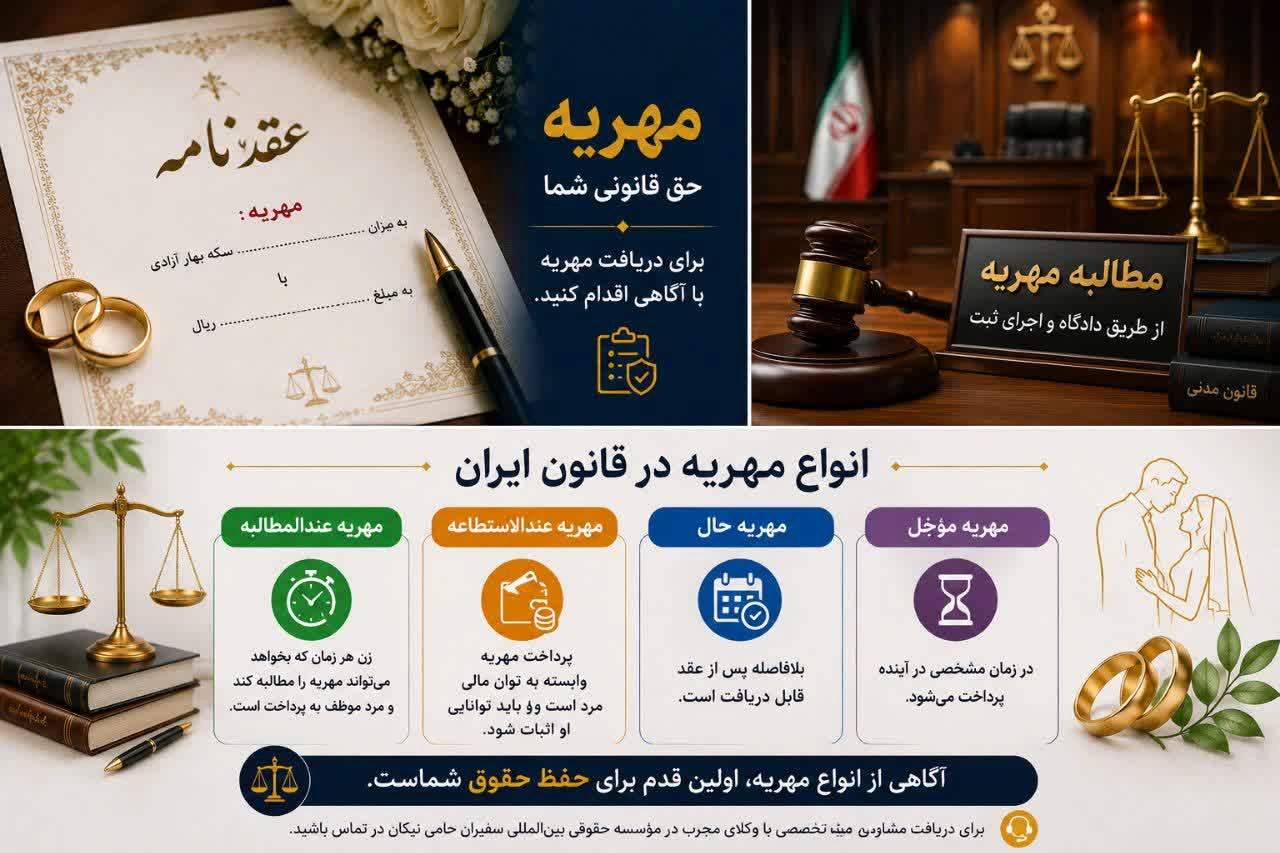 مهریه چیست و چگونه آن را بگیریم راهنمای کامل قانونی نکات حیاتی که باید بدانید